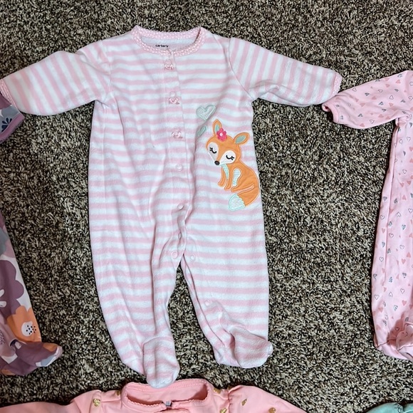 Carter's Pajamas 3 Month And 3 Month Baby Girl Sleepers Poshmark